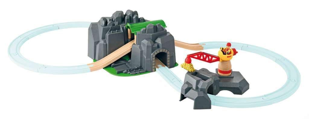 BRIO World - 33889 Crane & Mountain Tunnel | 7 Piece Toy Train Accessory for Kids | Interactive Play | FSC Certified Wood | Perfect for Ages 3 and Up thumbnail 10