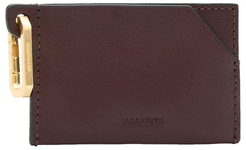 AllSaints Women's HEX CARDHOLDER, Burnt RED thumbnail 3