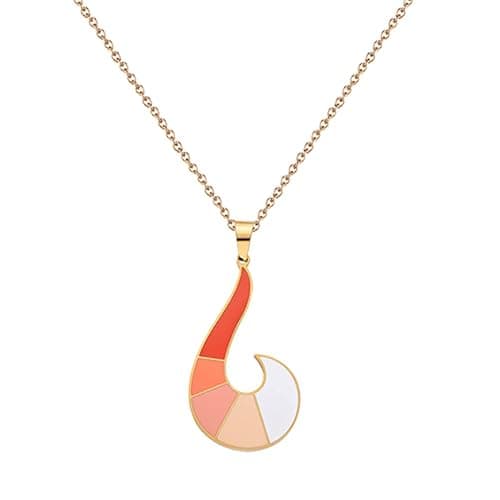 ZAG STORE Rena Rouge Transformation Stainless Steel Necklace (Orange) thumbnail 3