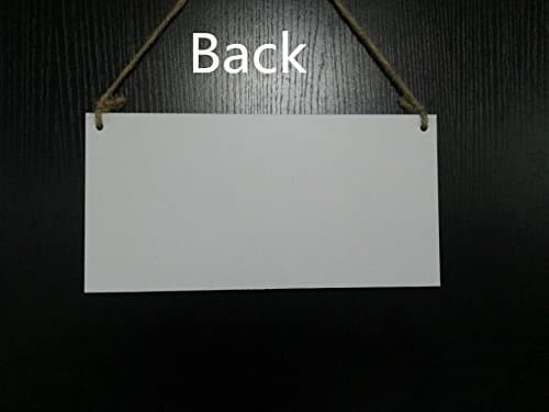 Meijiafei Spoiled Rabbits Live Here - Pretty PVC Rabbit Sign/Plaque 10"x5" thumbnail 4