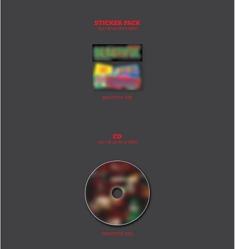 KATSEYE - [BEAUTIFUL CHAOS] (BEAUTIFUL ver) + Extra photocards thumbnail 6