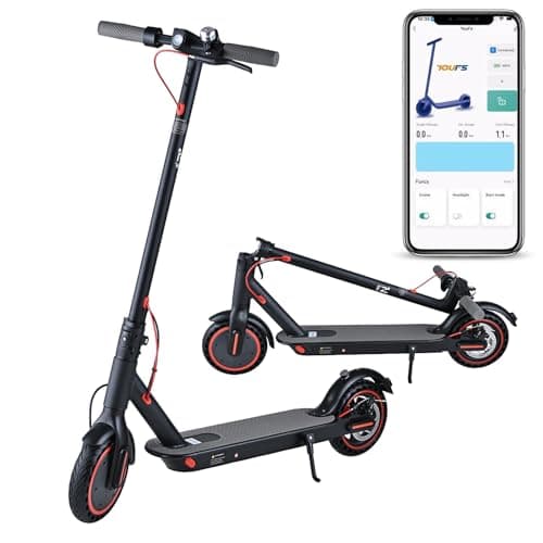 8.5" Adult Electric Scooter, 900W Motor, 36V 7.8Ah Battery,35KM/H Max Speed, Long Range Folding E-Scooter for Urban Commuting with App (Black) - Image 1