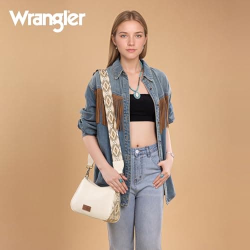 Wrangler Western Hobo Purse for Women Small Shoulder Bag Aztec Cute Mini Clutch Handbag Going Out Purse WG-HB-205-198-BG thumbnail 2