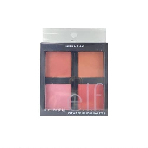 e.l.f. Cosmetics Powder Blush Palette, Four Blush Shades for Beautiful, Long-Lasting Pigment, Light thumbnail 4