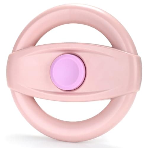 Accmor Stroller Steering Wheel Toy, Simulated Steering Wheel for Stroller Shopping Carts Cart Universal Detachable Pretend Driving Funny Toy Attachment thumbnail 2