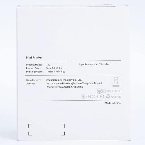Mini Printer - T02 Bluetooth Inkless Instant Photo Printer, Small Thermal Pocket Sticker Printer, Portable Mobile Phone Picture Printer, for Students, Gift, Receipts, White (Bunny Case Not Included) - White - 1 Printer + 1 Roll Paper thumbnail 12