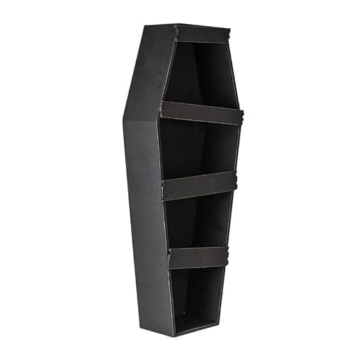 Pacific Giftware MDF Coffin Display, 4 Teri Coffin Shelf, Decorative Coffin for Halloween thumbnail 2