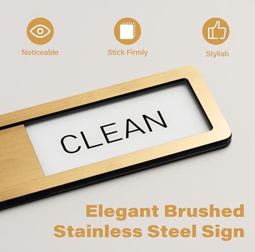 Dishwasher Magnet Clean Dirty Sign -Dishwasher Magnet Sign - Clean & Dirty Dishwasher Slider Indicator -Kitchen Signs thumbnail 3