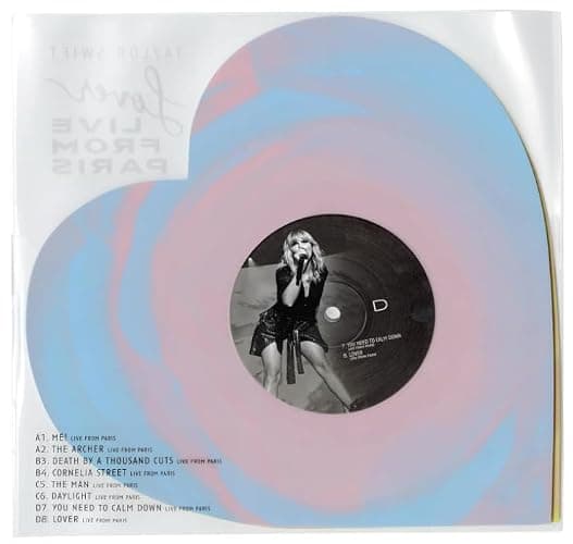 Swift Lover From Paris Heart Shaped Blue, Pink & Yellow Marbled (Limited Edition) (Website Exclusive) thumbnail 3