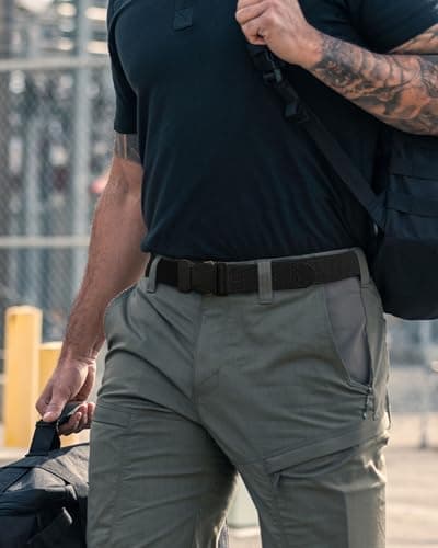 CHAOREN Stretch Tactical Belt Men - 1.5" Nylon Work Belt for Military EDC - Quick Release for Utility EMT Hiking thumbnail 4