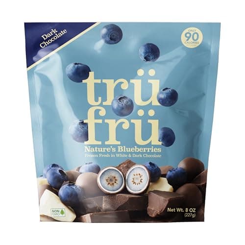 Tru Fru, Frozen, Blueberries In White And Dark Chocolate, 8 Ounce thumbnail 2