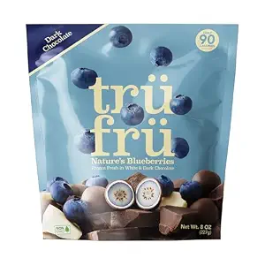 Tru Fru, Frozen, Blueberries In White And Dark Chocolate, 8 Ounce - Image 1