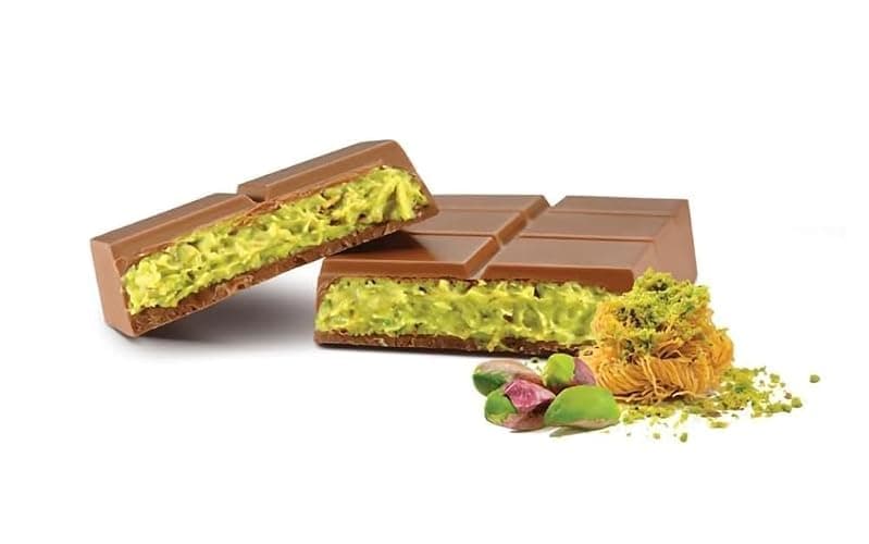 Dubai Chocolate Bar Pistachio Knafeh – Premium Milk Chocolate with Roasted Pistachios & Crispy Knafeh, Pistachio Cream Infused, 3.17 oz (90g) - Image 1