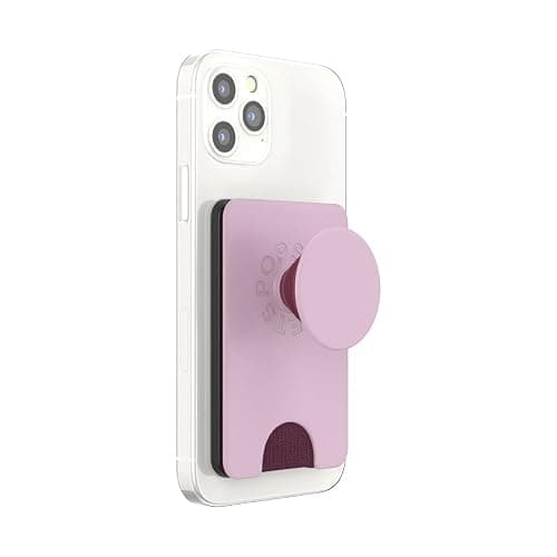 PopSockets Phone Wallet with Expanding Grip and Adapter Ring for MagSafe, Phone Card Holder, Wireless Charging Compatible, Wallet Compatible with MagSafe - Blush Pink thumbnail 2
