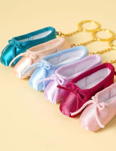 Daydance Girls Women Ballet Shoe Pedant Pink Point Shoe Keychain Decoration for Dancer, Ballerina Backpack, Dance Bags thumbnail 6