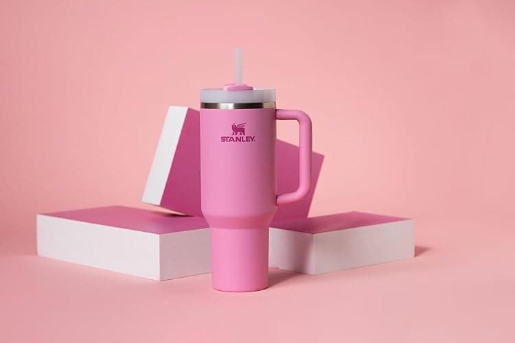 STANLEY Quencher H2.0 Tumbler with Handle and Straw 40 oz | Flowstate 3-Position Lid | Cup Holder Compatible for Travel | Insulated Stainless Steel Cup | BPA-Free | Peony thumbnail 7