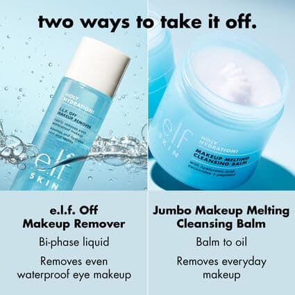 e.l.f. SKIN Holy Hydration! Makeup Melting Cleansing Balm, Face Cleanser & Makeup Remover, Infused with Hyaluronic Acid to Hydrate Skin thumbnail 6