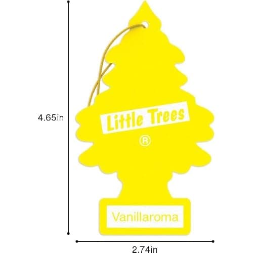 LITTLE TREES Car Air Freshener | Hanging Paper Tree for Home or Car | Vanillaroma | Pack of 6 thumbnail 7
