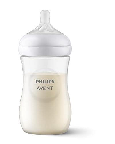 Philips Avent Natural Baby Bottles with Natural Response Nipples (Medium Flow, Flow 3), 9oz, 3-pack, SCY903/03 - Clear - 9oz - 3-pack thumbnail 13