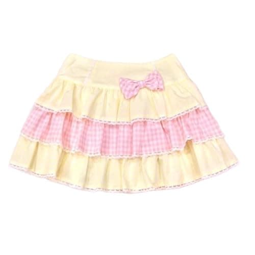 Cute Clad Women Kawaii Y2k Lolita Mini Skirt Sweet Harajuku Bow Tie Multi-Layer Ruffles Pleated Skirts - Image 1