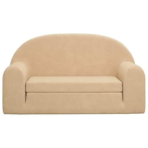 Générique Canapé-lit pour Enfants 2 Places crème Peluche Douce,Meubles,Mobilier pour bébés & Tout-Petits,Crème,2.75 KG,357025 thumbnail 4