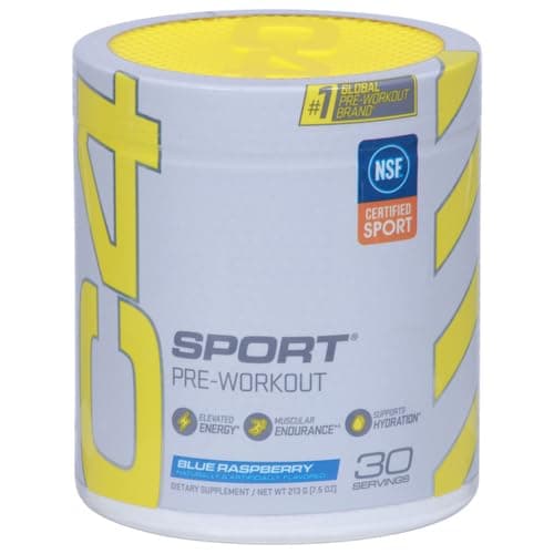 Cellucor C4 Sport Pre Workout Powder Blue Raspberry - Pre Workout Energy with 3g + 135mg Caffeine and Beta-Alanine Performance Blend - NSF Certified for Sport | 30 Servings thumbnail 4
