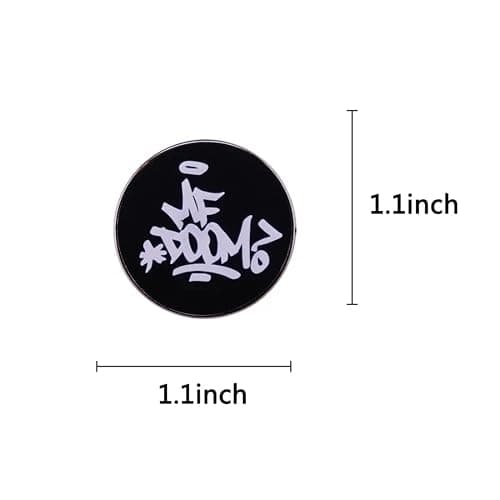 MF DOOM Pins Hip Hop Music Brooch Pin Metal Badge Punk Enamel Brooch Pin Fashion Enamel Pins Jewellery Gifts for Clothing Backpack Hat Decoration Accessory for Men Women Gifts thumbnail 3