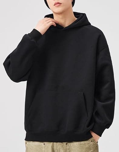 PAODIKUAI Men Hoodie Sweatshirt Loose Fit Fashion Pullover Hoodie Casual Long Sleeve Hooded Sweatshirt with Pocket thumbnail 4