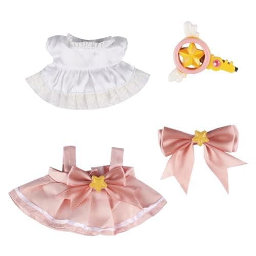 YAMASO 17cm Doll Clothes for 17cm Doll Accessories, Including 1 Set of Skirts, 1 Hair Clip, 1 Magic Wand Without Dolls thumbnail 2