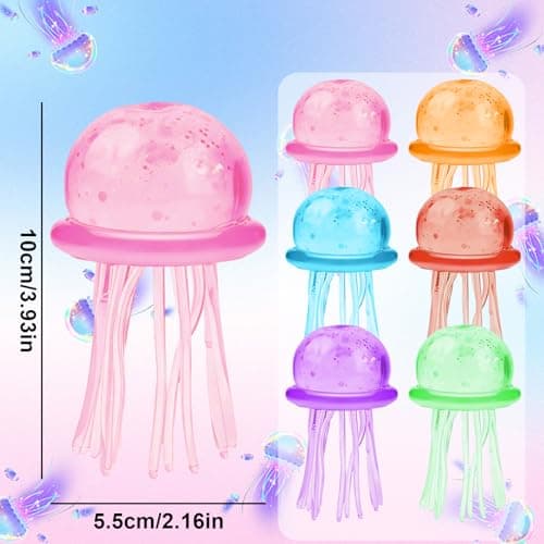Jellyfish Squeeze Toys,Jellyfish Squishy,Jelly Fish Squeeze Stress Ball,Ultra Squishy and Moldable Slow Rise,Sensory Toy with a Super Solid Squish for Adult (Green) thumbnail 3