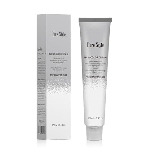 YSNSTYLE-PureStyle 3.4 fl oz(100ml) Hair Color Cream, Ammonia-Low Permanent Hair Dye with Nourishing, Medium Grey Blue Long-Lasting Fade-Resistant Color, At-Home Salon Quality Hair Coloring thumbnail 7