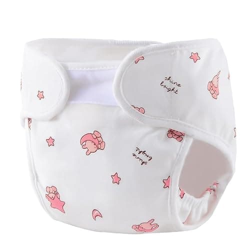 Reborn Baby Doll Accessories, 4-Pack Reusable Diapers for 17-24 Inch Dolls | Soft cotton-blend doll diapers for nurturing play; reusable and hand washable. Four assorted prints ship at random. thumbnail 7