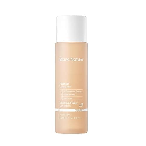 Blanc Nature Heartleaf Calming Toner, Soothing and Hydrating Toner for All Skin Types with Heartleaf Extract, Centella Asiatica and Panthenol, Korean Skincare for Glass Skin, 5.07 fl oz (150 ml) - Image 1