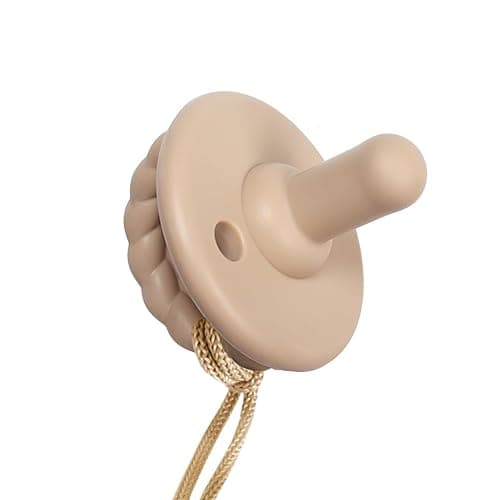 Itzy Ritzy Pacifier and Lovey Set; Detachable Plush Moon and Coordinating Toast Silicone Pacifier; Ideal for Ages 0 Months and Up, Moon - Moon - 1 Count (Pack of 1) - Pacifier & Lovey Set thumbnail 4