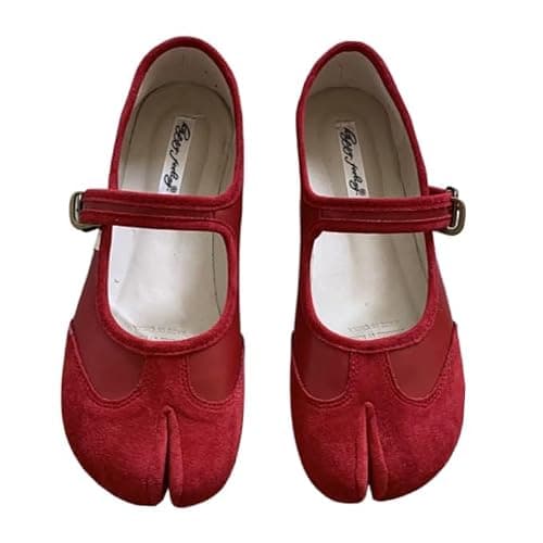 Tabi Shoes Women Mary Janes Ballet Flat - Low Top Split Toe Orthopedic Cute Casual Comfortable Walking Lightweight Female Solid All-Match for Daily Wear Beach Travel Athleisure Standing All Day thumbnail 8