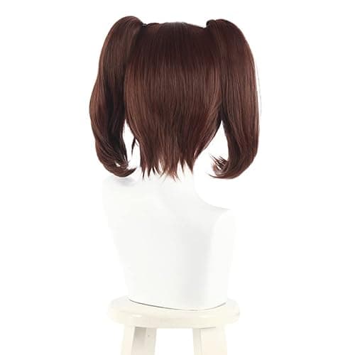 AEQPUIYE The Seven Deadly Sins Diane Cosplay Wigs Brown Double Ponytails Cosplay Wig Halloween Heat Resistant Synthetic+Wig Cap thumbnail 3