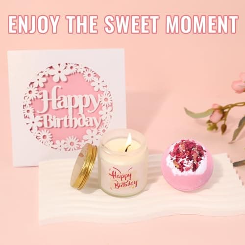 Birthday Gifts for Teen Girls, Women, Her, Unique Happy Birthday Gift Baskets for Best Friend, Daughter, Sister, Granddaughter, Cute Axolotl Crochet Ideal Gift Set 9pcs thumbnail 6