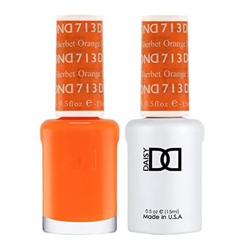 DND Gel Polish Set, Orange Collection, UV/LED GelPolish and Air Dry Nail Lacquer, Matching Chip-Free Polish Duo, 0.5 Fl Oz Each - Image 1
