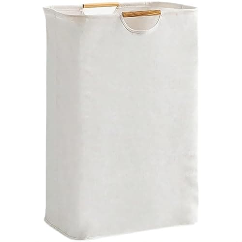 YHZHEN 72L Laundry Basket, Collapsible Laundry Hamper with Handle, Large Laundry Basket Hamper for Clothes, Travel,Towels&Toys in the Family and Dorm, White - Image 1
