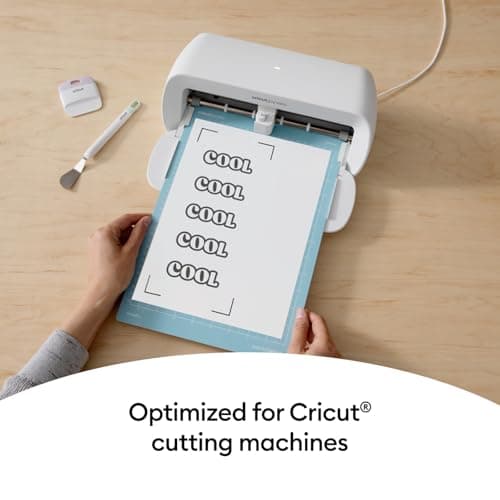 Cricut Clear Vinyl Sticker Paper (40 Transparent Sheets, 8.5x11), Printable Stickers For Inket Printer - Compatible with Cricut Maker, Explore, & Joy Xtra Machines thumbnail 3