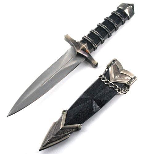 Ace Martial Arts Supply Dark Assassin Dagger with Sheath thumbnail 6