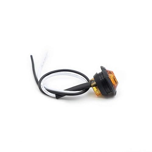 MADCATZ 100Pcs 3/4'' Amber Round 3 LED Bullet Marker lights, Front Rear Side LED Marker Lights, Clearance Lights, Trailer Marker Lights for Truck RV Car Bus Van Pickup ATV Boat Caravan thumbnail 6