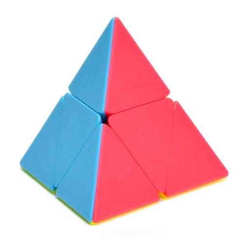CuberSpeed Pyramorphix stickerless Speed Cube Pyramid 2x2 Cube Triangle Speed Cube Puzzle - Image 1