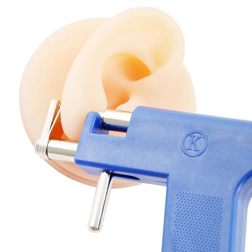 Professional Ear Piercing Kit with Safety Gun, Storage Case, Marking Pen, Alcohol Pads and Accessories thumbnail 3
