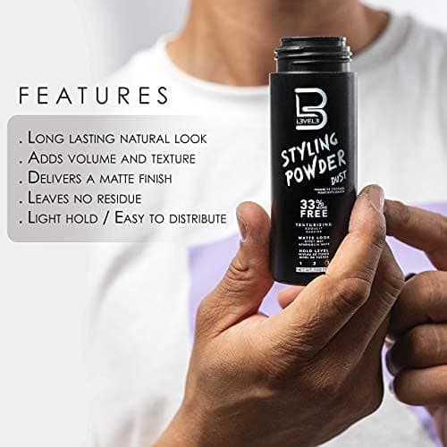 L3 Level 3 Styling Powder - Natural Look Mens Powder - Easy to Apply with No Oil or Greasy Residue - Large - 60 Grams thumbnail 3