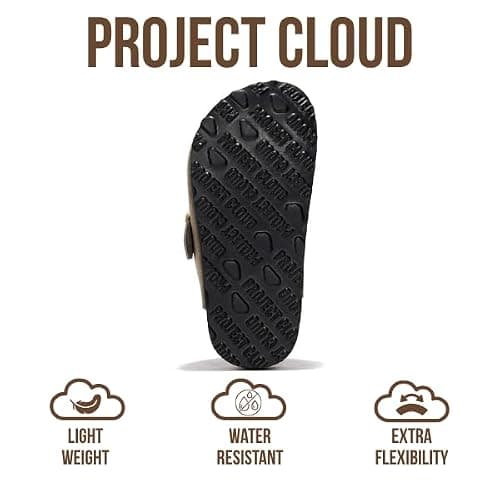 Project Cloud 100% Genuine Leather Kids Clogs with Natural Cork Footbed & Memory Foam Insole Arch Support - Non-Slip Clogs for Kids - Slippers Sandals for Boys & Girls Footwear thumbnail 5
