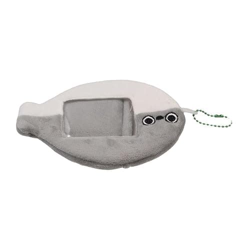 GUEDKIKL Cute Plush Kpop Photocard Holder, Cartoon Cardholder with Keychain ID Bank Credit Card Holder Protector Bus Card Pendant Keychain Photo Protective Sleeves thumbnail 5