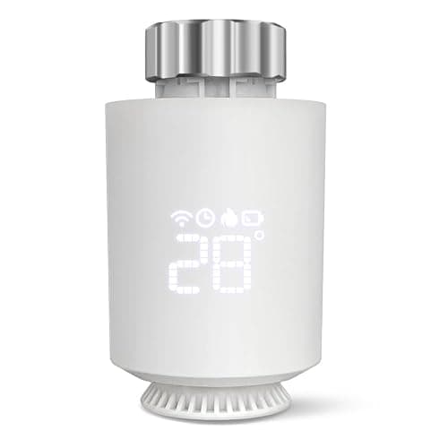 Smarte Heizkörperthermostat, Smart Heating Thermostat mit App-Funktion, Programmierbar, Sprachsteuerung,kompatibel mit Amazon Alexa/Home Assistant/ZigBee (1 Stück) - Image 1