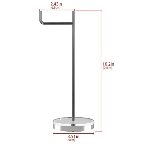 GEEKRIA Headphone Stand with Clear Acrylic Base, Steel Support Rod and Easy Assembly, Desktop Headset Holder for AirPods Max, Sony WH-1000XM Series and Other Over-Ear Headphones thumbnail 4