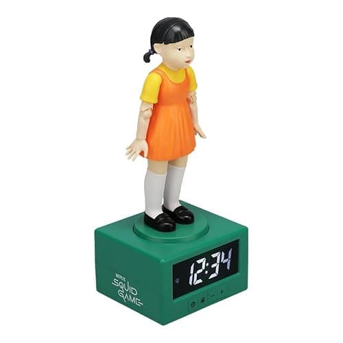 Squid Game Doll Alarm Clock - Officially Netflix Licensed Light, Kids Bedroom Accessories & Decor | Paladone thumbnail 6